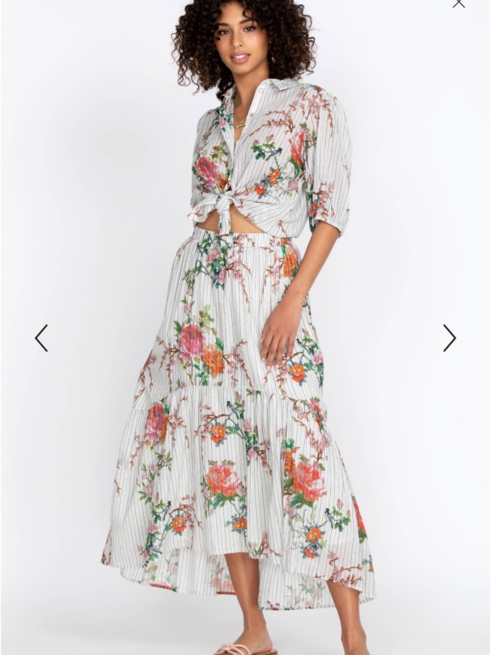 Johnny Was Colman Maxi Prairie Skirt